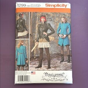 Simplicity Pattern 1299 Size HH 6-8-10-12